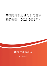 中國電焊機行業(yè)分析與前景趨勢報告(2025-2031年) 中國電焊機行業(yè)分析與前景趨勢報告(2025-2031年)