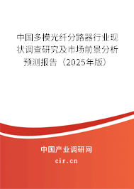 中國多模光纖分路器行業(yè)現(xiàn)狀調(diào)查研究及市場前景分析預(yù)測(cè)報(bào)告（2025年版）