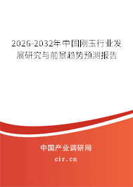 2026-2032年中國剛玉行業(yè)發(fā)展研究與前景趨勢預(yù)測報(bào)告