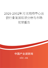 2026-2032年河北購物中心運(yùn)營行業(yè)發(fā)展現(xiàn)狀分析與市場前景報告