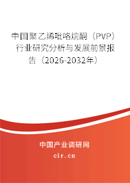 中國聚乙烯吡咯烷酮(PVP)行業(yè)研究分析與發(fā)展前景報告(2026-2032年) 中國聚乙烯吡咯烷酮(PVP)行業(yè)研究分析與發(fā)展前景報告(2026-2032年)