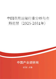中國(guó)商用運(yùn)輸行業(yè)分析與市場(chǎng)前景（2025-2031年）