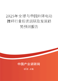 2025年全球與中國(guó)升降電動(dòng)推桿行業(yè)現(xiàn)狀調(diào)研及發(fā)展趨勢(shì)預(yù)測(cè)報(bào)告