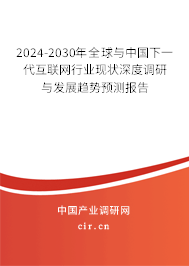 2024-2030年全球與中國下一代互聯(lián)網行業(yè)現(xiàn)狀深度調研與發(fā)展趨勢預測報告 2024-2030年全球與中國下一代互聯(lián)網行業(yè)現(xiàn)狀深度調研與發(fā)展趨勢預測報告