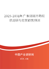 2025-2031年廣東燒堿市場現(xiàn)狀調(diào)研與前景趨勢預(yù)測 2025-2031年廣東燒堿市場現(xiàn)狀調(diào)研與前景趨勢預(yù)測