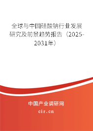 全球與中國硅酸鈉行業(yè)發(fā)展研究及前景趨勢報告（2025-2031年）