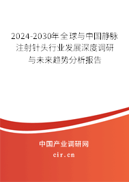 2024-2030年全球與中國靜脈注射針頭行業(yè)發(fā)展深度調研與未來趨勢分析報告