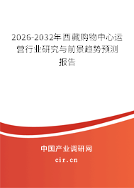 2026-2032年西藏購物中心運營行業(yè)研究與前景趨勢預(yù)測報告
