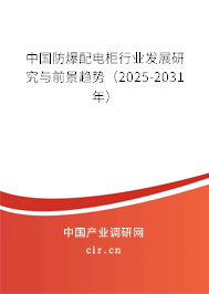 中國(guó)防爆配電柜行業(yè)發(fā)展研究與前景趨勢(shì)（2025-2031年）