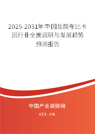 2025-2031年中國鹽酸布比卡因行業(yè)全面調(diào)研與發(fā)展趨勢預(yù)測報告