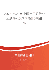 2023-2029年中國電子眼行業(yè)全景調(diào)研及未來趨勢(shì)分析報(bào)告
