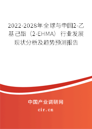 2022-2028年全球與中國(guó)2-乙基己酯（2-EHMA）行業(yè)發(fā)展現(xiàn)狀分析及趨勢(shì)預(yù)測(cè)報(bào)告
