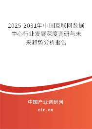 2025-2031年中國(guó)互聯(lián)網(wǎng)數(shù)據(jù)中心行業(yè)發(fā)展深度調(diào)研與未來(lái)趨勢(shì)分析報(bào)告
