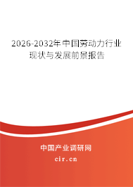 2026-2032年中國勞動力行業(yè)現(xiàn)狀與發(fā)展前景報告 2026-2032年中國勞動力行業(yè)現(xiàn)狀與發(fā)展前景報告
