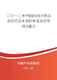 二〇一二年中國相機市場調查研究及未來四年發(fā)展前景預測報告