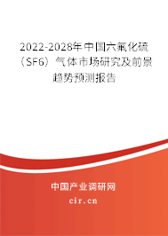 2022-2028年中國(guó)六氟化硫（SF6）氣體市場(chǎng)研究及前景趨勢(shì)預(yù)測(cè)報(bào)告