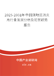 2025-2031年中國蒲地藍(lán)消炎片行業(yè)發(fā)展分析及前景趨勢報(bào)告