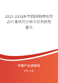 2025-2031年中國鋪地橡膠用品行業(yè)研究分析與前景趨勢報告 2025-2031年中國鋪地橡膠用品行業(yè)研究分析與前景趨勢報告