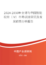 2024-2030年全球與中國智能視頻（IV）市場調查研究及發(fā)展趨勢分析報告