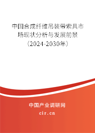 中國合成纖維吊裝帶索具市場現(xiàn)狀分析與發(fā)展前景（2024-2030年）