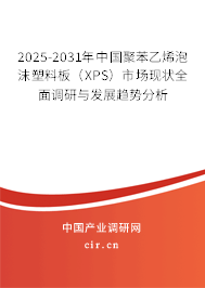 2025-2031年中國聚苯乙烯泡沫塑料板(XPS)市場現(xiàn)狀全面調(diào)研與發(fā)展趨勢分析 2025-2031年中國聚苯乙烯泡沫塑料板(XPS)市場現(xiàn)狀全面調(diào)研與發(fā)展趨勢分析
