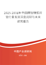 2025-2031年中國螺旋埋弧焊管行業(yè)發(fā)展深度調(diào)研與未來趨勢報(bào)告