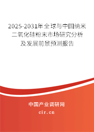 2025-2031年全球與中國納米二氧化硅粉末市場研究分析及發(fā)展前景預(yù)測報告