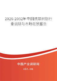 2026-2032年中國巰基樹脂行業(yè)調(diào)研與市場前景報告