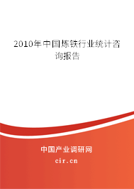 2010年中國煉鐵行業(yè)統(tǒng)計咨詢報告