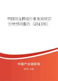 中國背光模組行業(yè)發(fā)展研究分析預(yù)測報(bào)告(2013版) 中國背光模組行業(yè)發(fā)展研究分析預(yù)測報(bào)告(2013版)