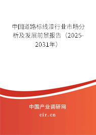 中國道路標(biāo)線漆行業(yè)市場分析及發(fā)展前景報(bào)告（2025-2031年）