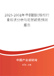 2025-2031年中國固封極柱行業(yè)現(xiàn)狀分析與前景趨勢預測報告