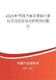 2025年中國汽車變速器行業(yè)現(xiàn)狀調(diào)研及發(fā)展趨勢預(yù)測報(bào)告