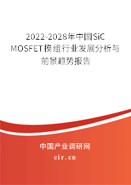 2022-2028年中國SiC MOSFET模組行業(yè)發(fā)展分析與前景趨勢報告