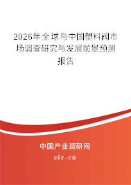 2026年全球與中國(guó)塑料閥市場(chǎng)調(diào)查研究與發(fā)展前景預(yù)測(cè)報(bào)告
