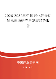 2026-2032年中國碳化硅滑動(dòng)軸承市場(chǎng)研究與發(fā)展趨勢(shì)報(bào)告