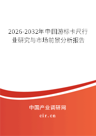 2024-2030年中國游標(biāo)卡尺行業(yè)研究與市場前景分析報(bào)告