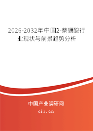 2026-2032年中國2-萘硼酸行業(yè)現(xiàn)狀與前景趨勢分析