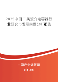 2023中國二類瓷介電容器行業(yè)研究與發(fā)展前景分析報告