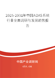 2025-2031年中國(guó)ADAS系統(tǒng)行業(yè)全面調(diào)研與發(fā)展趨勢(shì)報(bào)告