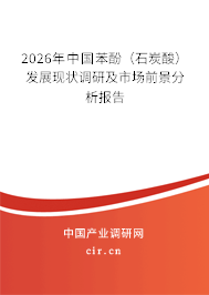 2026年中國苯酚（石炭酸）發(fā)展現(xiàn)狀調研及市場前景分析報告