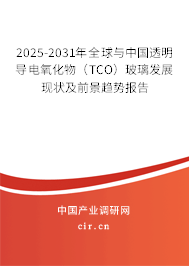 2025-2031年全球與中國透明導電氧化物（TCO）玻璃發(fā)展現(xiàn)狀及前景趨勢報告