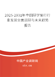 2025-2031年中國研學(xué)旅行行業(yè)發(fā)展全面調(diào)研與未來趨勢報告