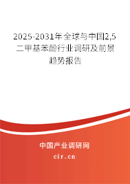 2025-2031年全球與中國(guó)2,5二甲基苯酚行業(yè)調(diào)研及前景趨勢(shì)報(bào)告