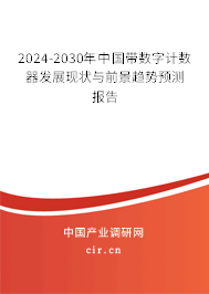 2024-2030年中國帶數(shù)字計數(shù)器發(fā)展現(xiàn)狀與前景趨勢預測報告