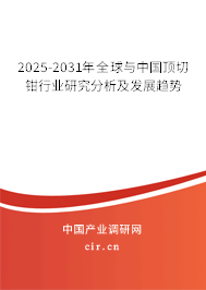 2025-2031年全球與中國頂切鉗行業(yè)研究分析及發(fā)展趨勢