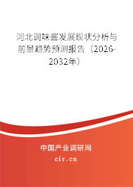 河北調(diào)味醬發(fā)展現(xiàn)狀分析與前景趨勢預(yù)測報告（2026-2032年）