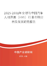 2025-2031年全球與中國(guó)汽車人機(jī)界面（HMI）行業(yè)市場(chǎng)分析及發(fā)展趨勢(shì)報(bào)告