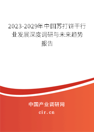 2023-2029年中國蘇打餅干行業(yè)發(fā)展深度調(diào)研與未來趨勢報告