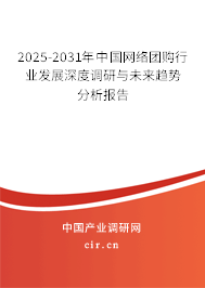 2025-2031年中國網(wǎng)絡(luò)團(tuán)購行業(yè)發(fā)展深度調(diào)研與未來趨勢分析報告 2025-2031年中國網(wǎng)絡(luò)團(tuán)購行業(yè)發(fā)展深度調(diào)研與未來趨勢分析報告